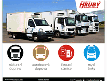 Tablet Screenshot of hruby-autodoprava.cz